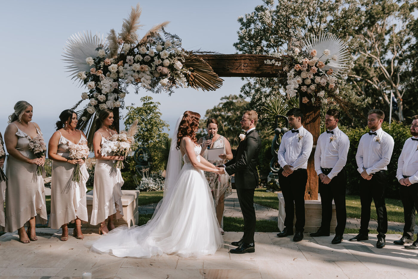 Ceremony overlooking the Ocean